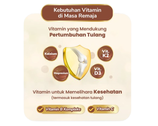 Prioritaskan juga vitamin D3 atau K2 dalam menjaga kepadatan tulang