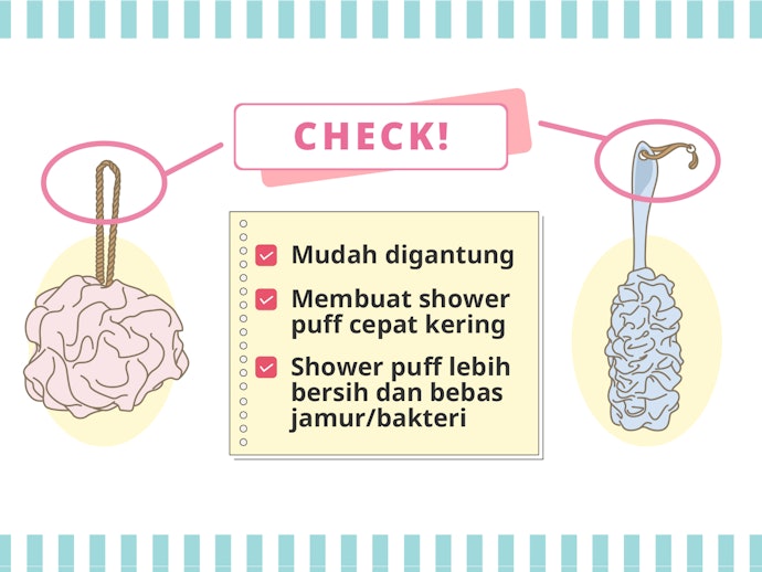 Cek ada tidaknya tali gantungan