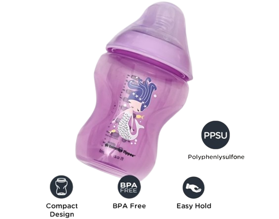 Utamakan material PPSU atau PP; untuk material dot bayi bisa pilih silikon medical grade