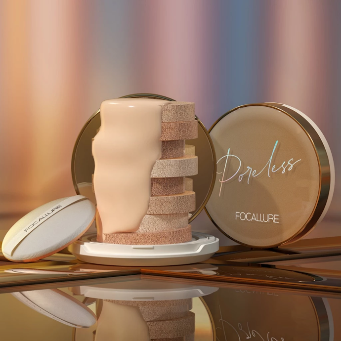 Dapatkan warna cushion Focallure yang sesuai tone kulit, tetapi pastikan terdapat klaim "minim oksidasi"