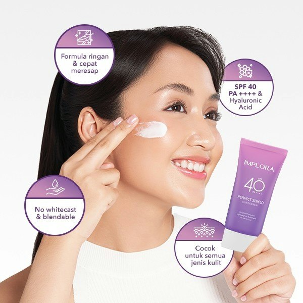 Apakah sunscreen Implora meninggalkan white cast?