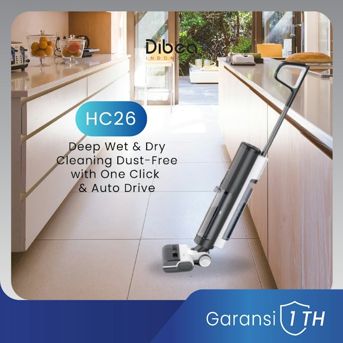 Untuk membersihkan kotoran kering sekaligus basah pada lantai keramik atau vinyl, gunakan vacuum wet and dry