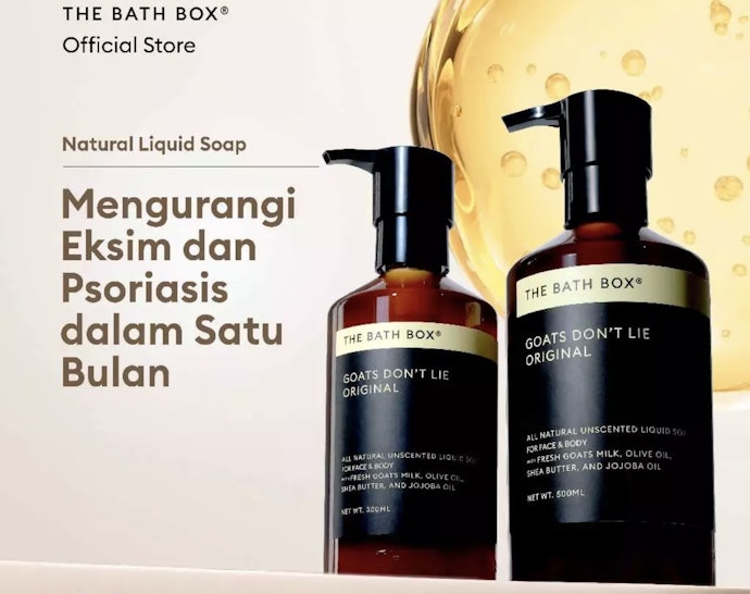 The Bath Box Goats Don't Lie Original: Sabun susu kambing dengan formula alami yang lembut untuk eksem/psoriasis