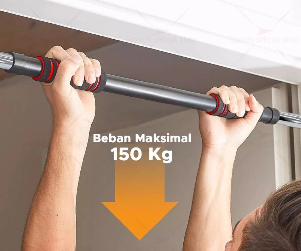 Utamakan pull up bar dengan steel tube dan mampu menopang dua kali lipat bobot Anda