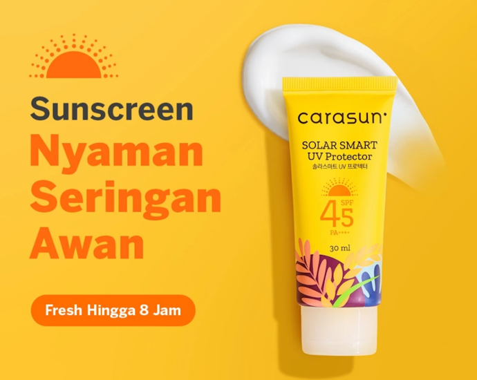 Utamakan chemical sunscreen dengan minimal SPF 30