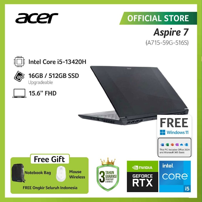 Prioritaskan laptop dengan RAM 16 GB tipe DDR4/DDR5 untuk performa game yang stabil