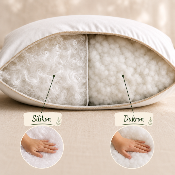 Periksa bahan isian bantal