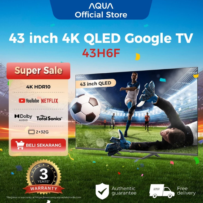 Utamakan resolusi 4K untuk menonton konten streaming service; Warna makin cerah dengan QLED
