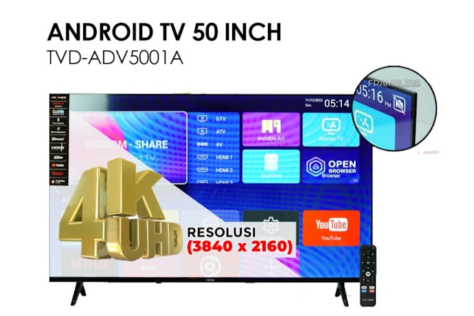 Pilih resolusi FHD atau 4K jika Anda ingin menikmati tayangan streaming dengan kualitas terbaik