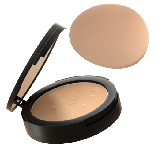 Pilih compact powder dengan spons lateks untuk coverage maksimal; Namun pertimbangkan spons berbulu/puff jika kebutuhan Anda adalah sapuan bedak yang tipis