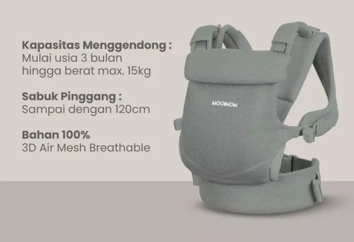 Jadikan berat bayi sebagai patokan utama untuk memilih gendongan