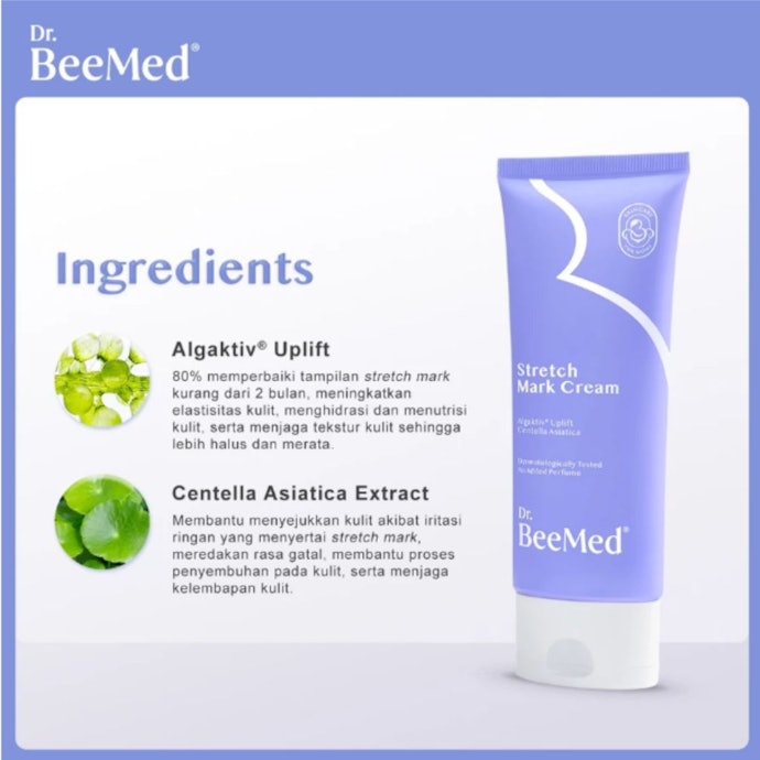 Akan lebih baik jika krimnya mengandung bahan yang merangsang kolagen, seperti peptide dan Centella asiatica