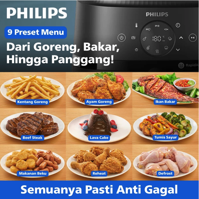 Agar bisa memasak berbagai jenis makanan, prioritaskan air fryer dengan banyak pilihan mode memasak otomatis