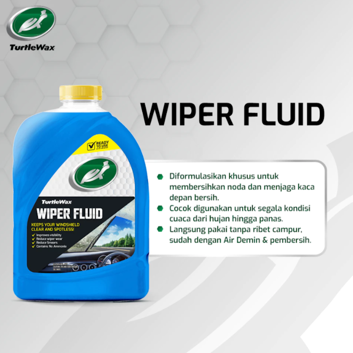Utamakan air wiper siap pakai yang lebih praktis dibandingkan tipe konsentrat