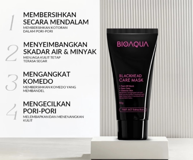 Cari peel-off mask dengan salicylic acid dan activated charcoal untuk kulit berjerawat dan berkomedo