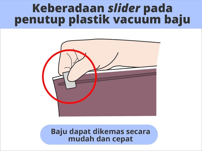Pilih produk dengan slider agar makin nyaman digunakan