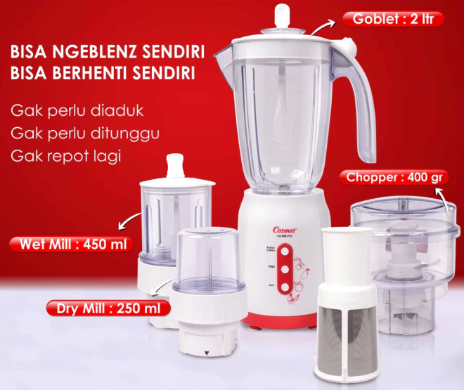 Perhatikan kapasitasnya; <500 ml untuk Anda yang memasak dalam jumlah kecil dan >500 ml jika Anda kerap memasak untuk keluarga besar