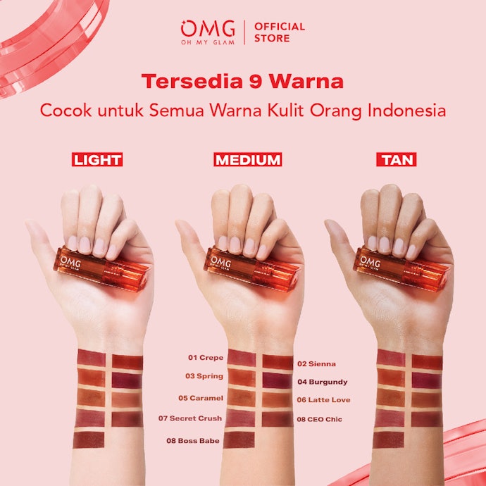 Pilih warna lip tint sesuai warna kulit supaya tampak lebih natural dan tidak menor atau kusam
