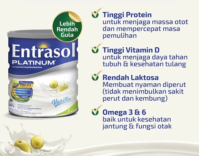 Bagi orang dewasa atau lansia, utamakan yang kadar proteinnya lebih tinggi untuk menjaga massa otot