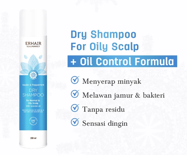 Bila Anda punya masalah ketombe dan gatal, cari dry shampo yang mengandung menthol dan piroctone olamine