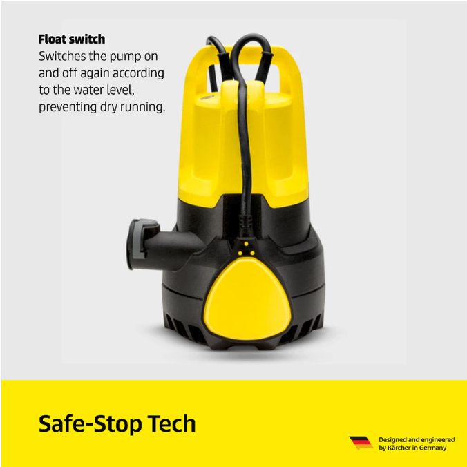 Pertimbangkan pompa celup otomatis yang dilengkapi float switch