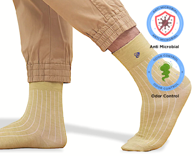 Utamakan kaos kaki anti bakteri dengan standar ISO 20743 atau AATCC 100