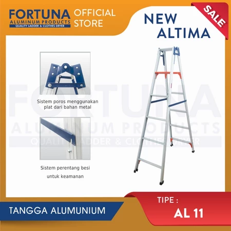 Untuk tangga yang ringan dan tahan karat, utamakan material aluminium; Material fiberglass khusus untuk instalasi listrik