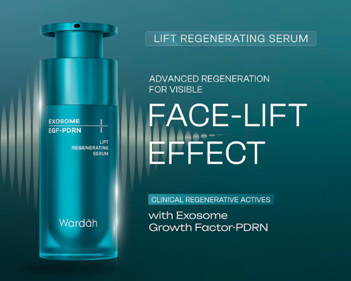 Untuk kulit aging usia 40 tahun, utamakan serum Wardah Exosome + PDRN atau Biomimetic Peptide Spray-On Serum