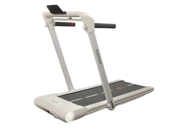 Pastikan treadmill memiliki kapasitas beban 20–30 kg lebih berat dari BB Anda