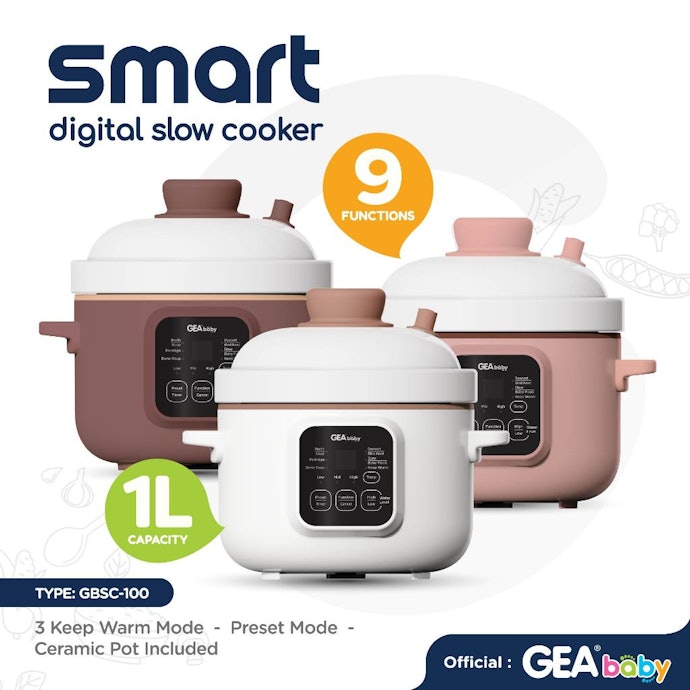 Sesuaikan kapasitas slow cooker dengan kebutuhan Anda; Kapasitas 1–2 liter sudah cukup untuk MPASI