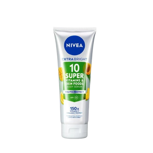 Pertimbangkan NIVEA Super 10 Body Serum untuk menjaga keremajaan kulit Anda
