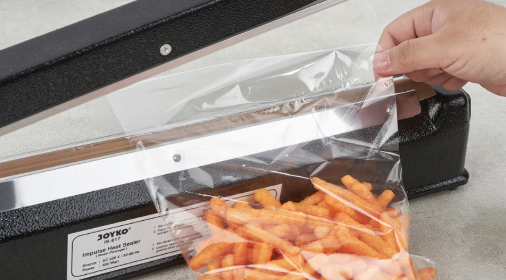 Pastikan ukuran sealer lebih panjang dari plastik yang disegel