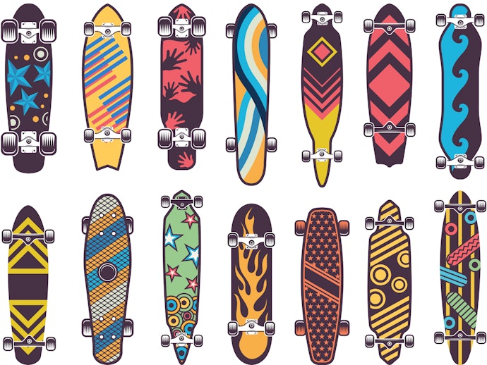 Perhatikan desain grip tape yang tersedia
