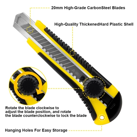Apabila sering memotong bahan tebal, pertimbangkan cutter dengan pengunci screw-lock dan metal guide