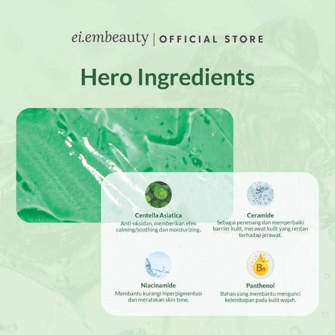 Pastikan moisturizer setidaknya mengandung satu jenis pelembap humektan sebagai base; glycerin, hyaluronic acid, atau panthenol
