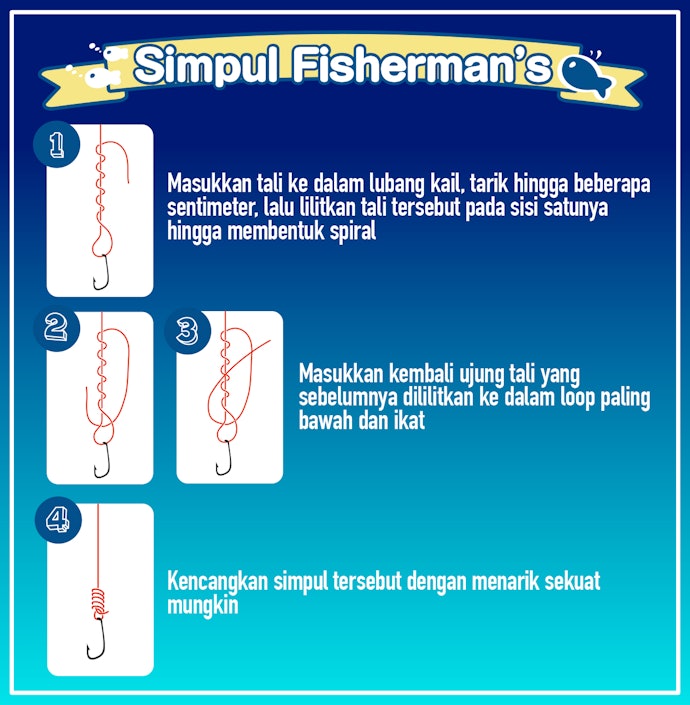 Simpul fisherman's, simpul yang mudah sekaligus kuat