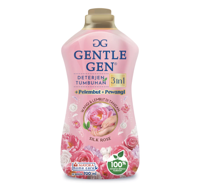 Untuk aroma yang tahan lama, pilih deterjen cair dengan kandungan pewangi atau pelembut, seperti Rinso +Molto dan Gentle Gen