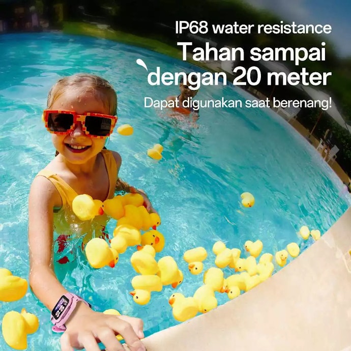 Agar lebih awet digunakan si kecil, pertimbangkan smartwatch dengan IP67 yang tahan debu dan air