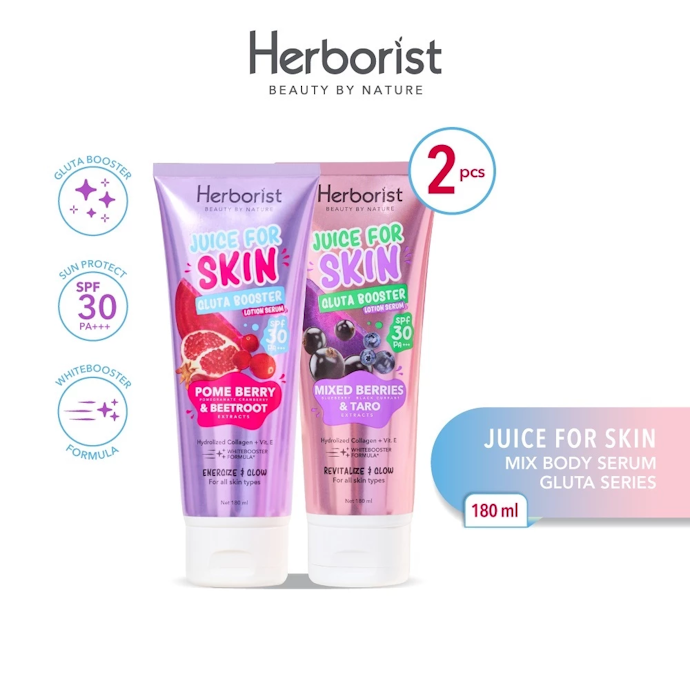 Pilih varian "Juice for Skin Gluta Booster" untuk mencerahkan & melindungi kulit dari sinar UV