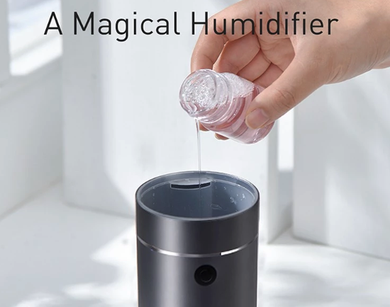 Pertimbangkan diffuser yang bisa digunakan sebagai humidifier untuk melembapkan ruangan