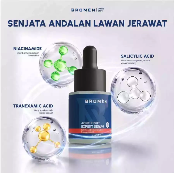 Utamakan bahan aktif berupa salicylic acid 2% untuk kontrol jerawat aktif dan minyak; Bisa ditambah niacinamide jika kulitnya kusam dan ada bekas jerawat