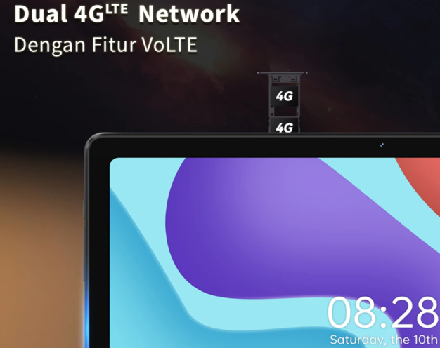 Pastikan tablet memiliki slot SIM card untuk kemudahan bekerja di luar