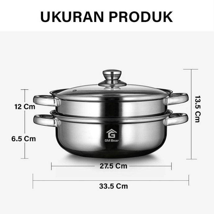 Pilih ukuran 18-23 cm untuk porsi kecil atau ukuran 24-40 cm untuk porsi lebih besar