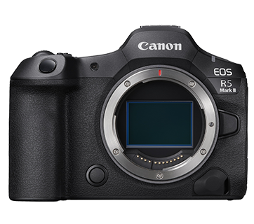 Kamera profesional yang multifungsi, pertimbangkan kamera mirrorles full frame, seperti Canon EOS R5, atau Canon EOS R6 Mark II