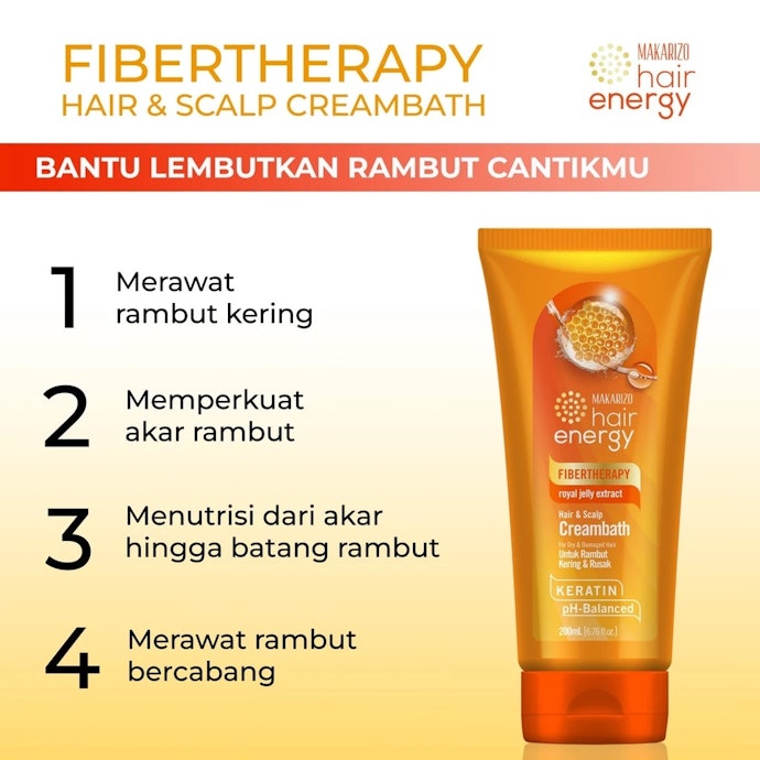 Untuk rambut kering dan mengembang, pilih produk dengan banyak pelembap untuk melembutkan batang rambut