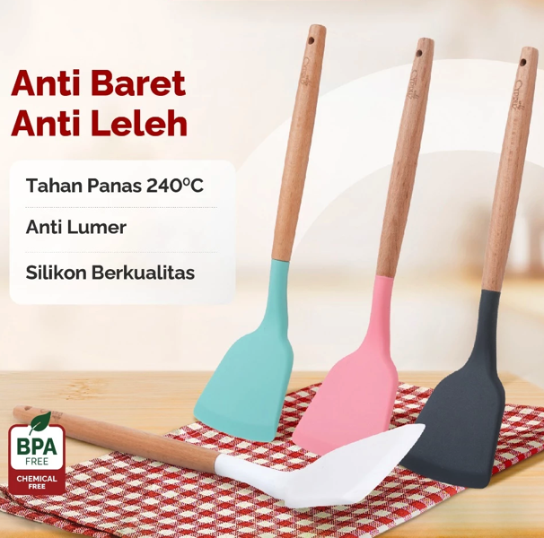 Turner atau slotted turner? Sesuaikan bentuk spatula dengan kebutuhan Anda