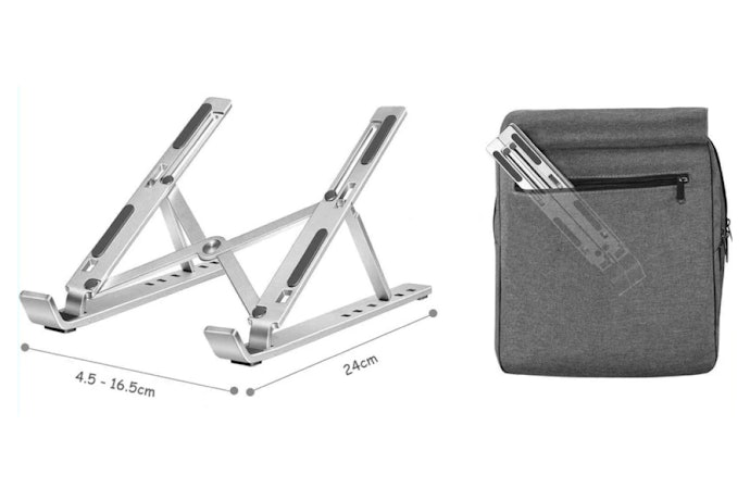 Sesuaikan ukuran stand laptop dengan laptop Anda