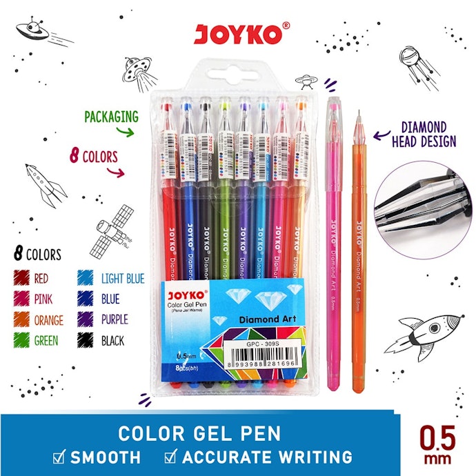 Agar tintanya lebih tahan lama, pertimbangkan pulpen gel dengan tutup