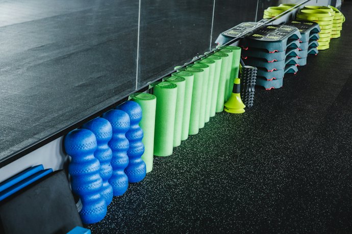 Perhatikan tekstur foam roller