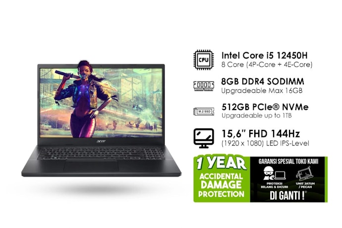 Utamakan laptop gaming murah dengan storage NVMe Gen 4
